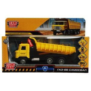Машина металл свет-звук ГАЗ - 66 САМОСВАЛ 18 см, двер, подв.дет., инер.,кор. Технопарк 2101C128-R