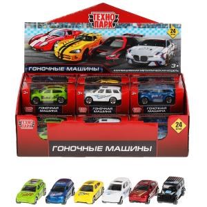 Машина металл ГОНОЧНЫЕ МАШИНЫ 8 см, в ассорт, дисп. Технопарк 2016370-R