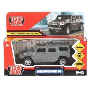 Машина металл HUMMER "hummer h2", 12см, инерц,темно-серый Технопарк HUM2-12-GY