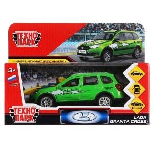 Машина металл LADA GRANTA CROSS СПОРТ 12 см, двер, баг, инерц, зеленый, кор. Технопарк GRANTACRS-12SRT-GN