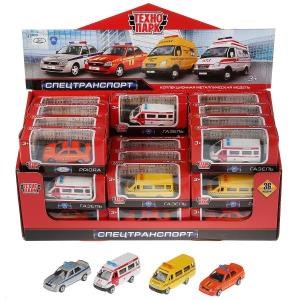 Машина металл СПЕЦТЕХНИКА, 7,5 см, в ассорт., кор. Технопарк SB-19-05-CDU