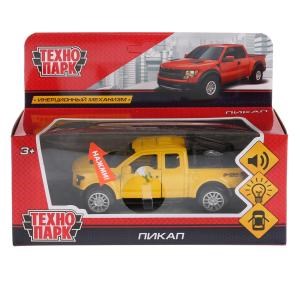 Машина металл свет-звук ПИКАП, длина 12 см,двери, инерц, в ассорт., в кор. Технопарк FY6108-SL