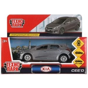Машина металл KIA CEED, длина 12 см, откр дв, багаж, инерц, серый, в кор. Технопарк CEED-GY