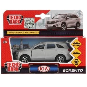 Машина металл KIA sorento prime, 12 см, двери, багаж., инерц., сереб., кор. Технопарк SB-17-75-KS-N(SL)-WB