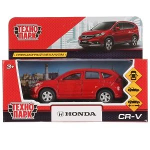 Машина металл HONDA CR-V длина 12 см, двери, багаж, инерц, красный, кор. Технопарк CR-V-RD
