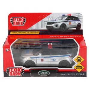 Машина металл LAND ROVER range rover evoqueполиция 12,5 см, двер, инер. кор. Технопарк EVOQUE-P
