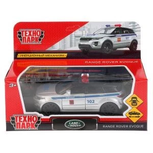 Машина металл LAND ROVER range rover evoqueполиция 12,5 см, двер, инер. кор. Технопарк EVOQUE-P