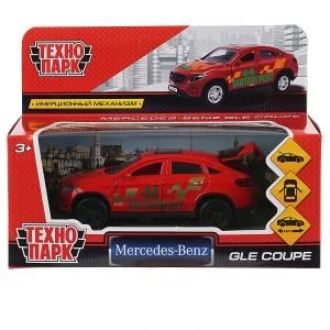 Машина металл MERCEDES-BENZ GLE COUPE СПОРТ длина 12 см, двери, багаж, кор. Технопарк GLE-COUPE-S