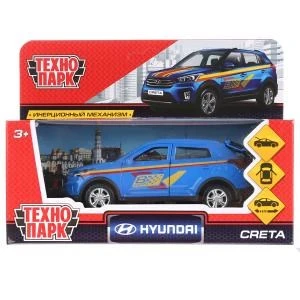 Машина металл HYUNDAI CRETA СПОРТ, 12 см, двери, багаж, инерц. в кор. Технопарк CRETA-S