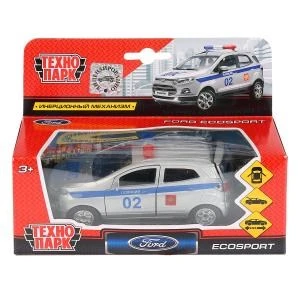 Машина металл FORD ecosport ПОЛИЦИЯ, 12 см, дв., баг., инерц., кор. Технопарк SB-18-21-P-WB