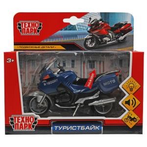 Модель металл свет-звук ТУРИСТБАЙК 12,5 см, подв эл., в ассорт., кор. Технопарк 586856-R