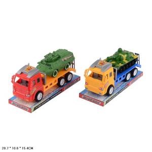 Трейлер инерц. +танк, цвет в ассорт. в пласт. C571-H11035