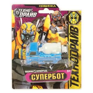 Машина трансформирующаяся СУПЕРБОТ (вывертыш), блист.14*17*3см ТЕХНОДРАЙВ 2010L076-RS4