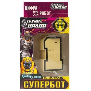 Робот трансформирующийся в цифру 1, кор.10,5*19*6см ТЕХНОДРАЙВ ZY1178643-R1