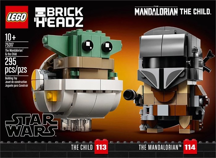 Lego BrickHeadz Star Wars 75317 - Дер Мандалорианер и Дас Кинд - Конструктор 28830311
