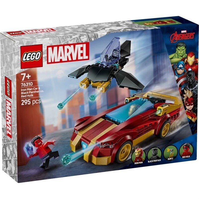 Конструктор игровой детский LEGO 76310 Marvel Super Heroes Iron Man Auto und Black Panther vs Red Hulk 232350898