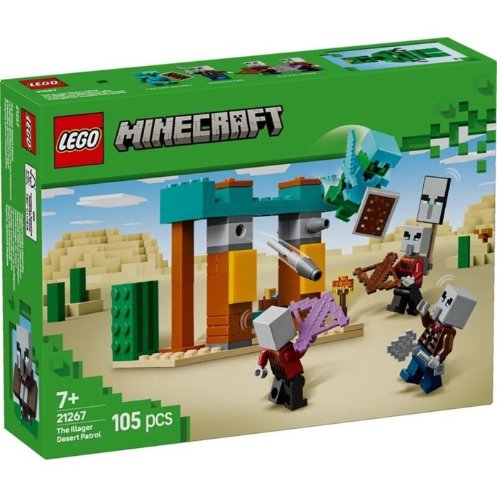 Конструктор детский игровой LEGO 21267 Minecraft Die Illager Wuestenpatrouille 190924633