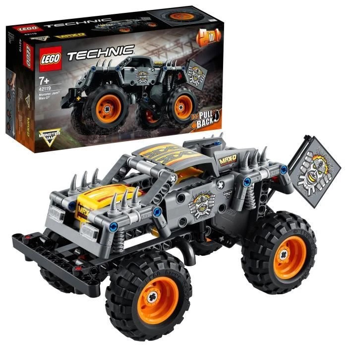 Конструктор LEGO Technic 42119 Monster Jam Max-D для 7-летних, модель 2 в 1 33707793