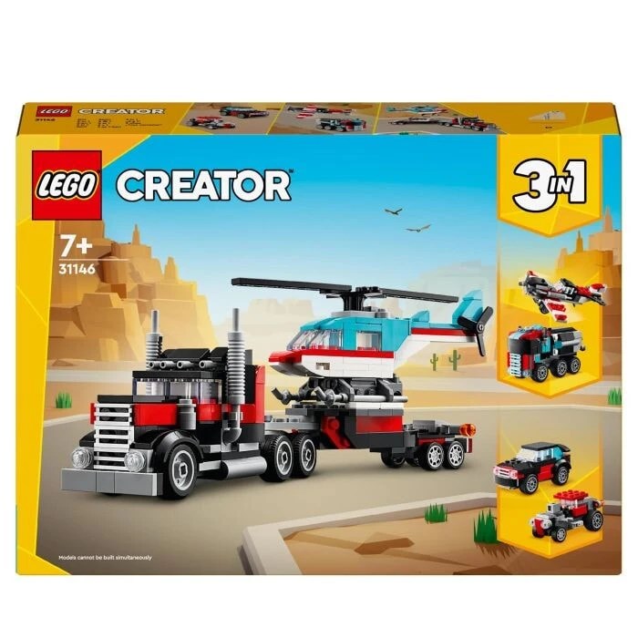 Конструктор детский LEGO Creator Tieflader mit Hubschrauber 31146 117766167