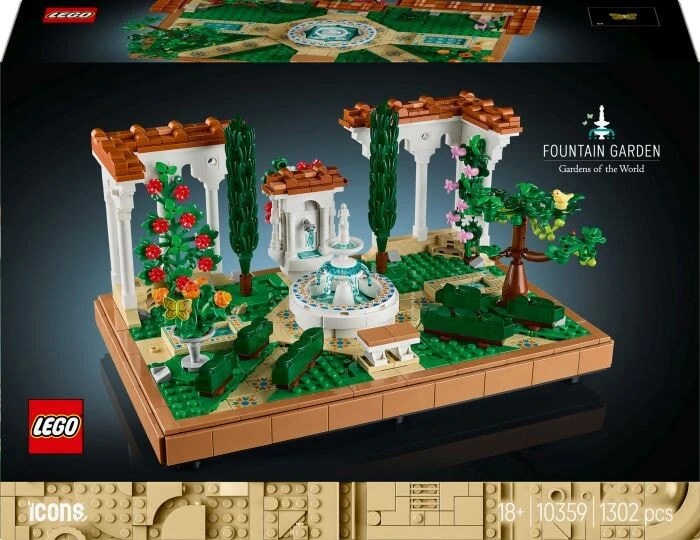 Конструктор детский LEGO Icons Springbrunnengarten 10359 193307482