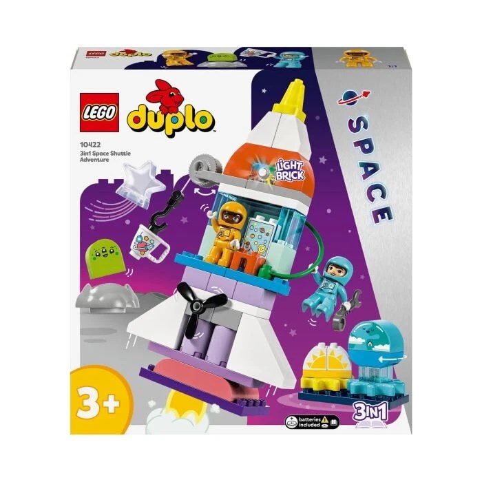 Конструктор детский LEGO DUPLO 3-in-1 Космический шаттл 10422 117766235