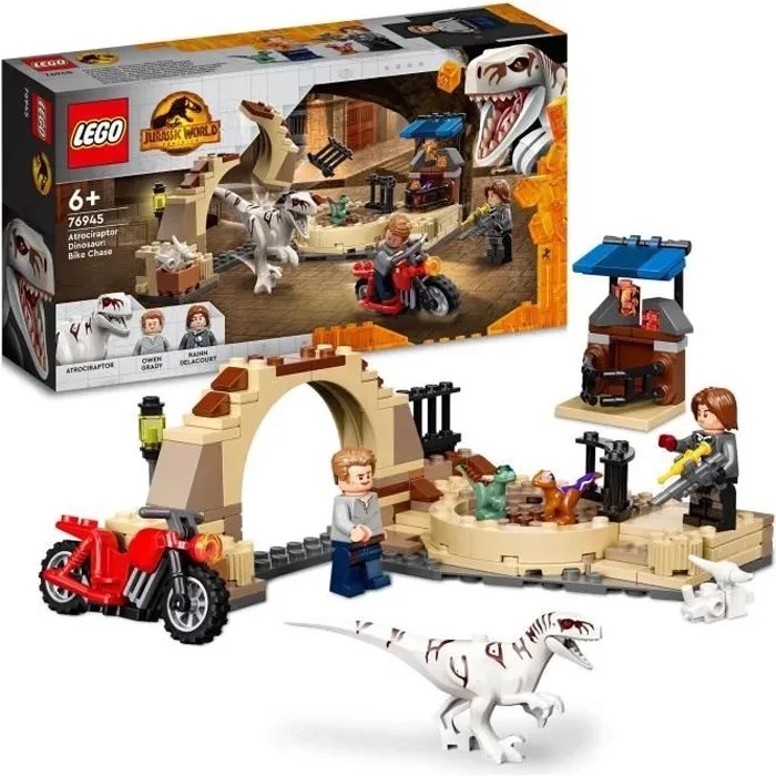Конструктор LEGO Jurassic World Атроцираптор: погоня на мотоцикле 76945 53877604