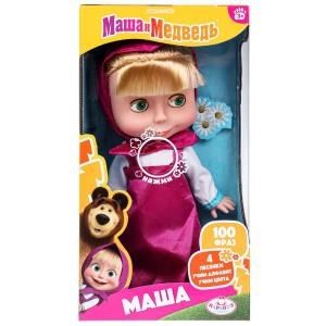 Кукла Маша Маша и Медведь 25 см, озвуч, кор КАРАПУЗ 83033-N24