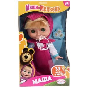 Кукла Маша и Медведь маша 25 см, озвуч, кор КАРАПУЗ 83033-N35