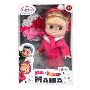 Кукла Маша и Медведь маша 15 см, без звука, акс, кор КАРАПУЗ 83030WOSW (30)