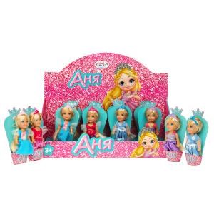 Кукла Аня 12 см, акс, диспл КАРАПУЗ ANNA-DSP2-BB
