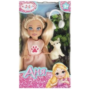 Кукла Аня 12 см, пит., акс., кор. КАРАПУЗ ANNA-PET2-BB
