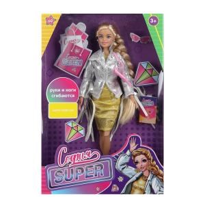 Кукла 29см София, руки и ноги сгиб., кор. КАРАПУЗ SFS-14-BB-B-WOD