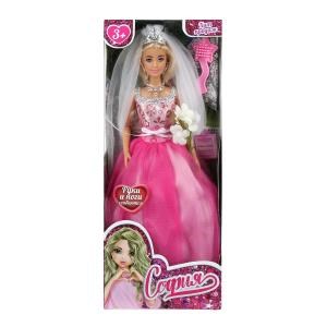 Кукла 29 см София, руки и ноги сгиб, невеста, акс, кор КАРАПУЗ 66001W-5-S-BB (24)