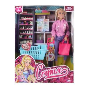 Кукла 29 см София, в магазине, руки и ноги сгиб., акс., кор. КАРАПУЗ 66001-SET43-S-BB