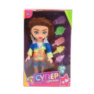 Кукла супер подружка 15 см, аксессуары No name MINI-SG6-RU