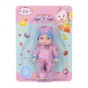 Пупс неозвуч 12см, можно купать, на блистере КАРАПУЗ Y12AB-BUNNY-25-RU