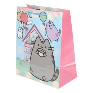 Пакет подарочный глянцевый l,серый Кот,140 гр/м2 ЧУДО ПРАЗДНИК PL-130569-PUSH