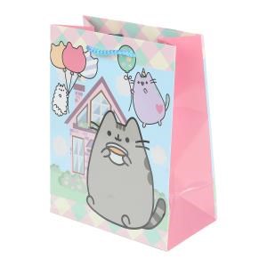 Пакет подарочный глянцевый м,серый Кот,140 гр/м2 ЧУДО ПРАЗДНИК PM-130567-PUSH