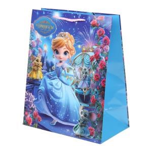 Пакет подарочный глянцевый l,принцесса,140 гр/м2 ЧУДО ПРАЗДНИК PL-130573-PR