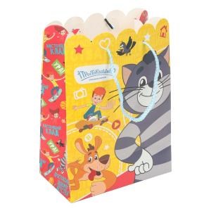 Пакет подарочный СОЮЗМУЛЬТФИЛЬМ м,простоквашино вырубка,190 гр/м2 ЧУДО ПРАЗДНИК PM-130094-PR