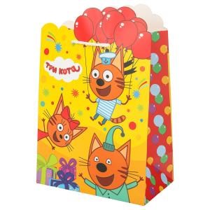 Пакет подарочный вырубка Три Кота м,190 гр/м2 ЧУДО ПРАЗДНИК PM-130067-TC