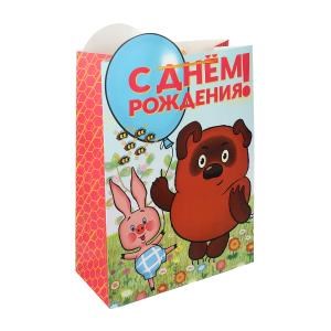 Пакет подарочный креативный xl,винни пух,вырубка,190 гр/м2 ЧУДО ПРАЗДНИК PXL-130064-VP