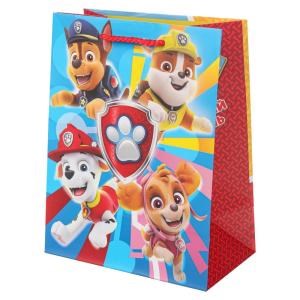 Пакет подарочный МАТОВЫЙ м,супер щенки,140 гр/м2 ЧУДО ПРАЗДНИК PM-109929-PW (144)