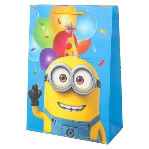 Пакет подарочный МАТОВЫЙ ml,персонаж в очках,140 гр/м2 ЧУДО ПРАЗДНИК PML-128841-MIN