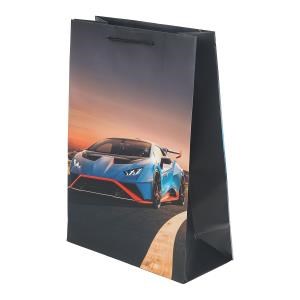 Пакет подарочный МАТОВЫЙ ml,спорткар,140 гр/м2 ЧУДО ПРАЗДНИК PML-102344-LG (120)