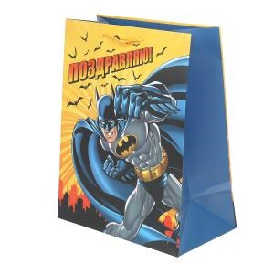 Пакет подарочный МАТОВЫЙ l,черный рыцарь,140 гр/м2 ЧУДО ПРАЗДНИК PL-128838-BAT