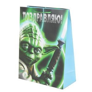 Пакет подарочный МАТОВЫЙ xl,звездный воин,140 гр/м2 ЧУДО ПРАЗДНИК PXL-108865-Y (60)