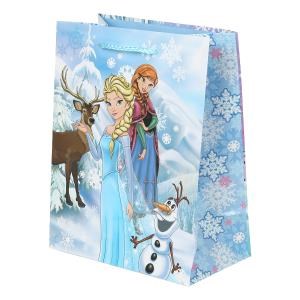 Пакет подарочный глянцевый м,снежная принцесса,140 гр/м2 ЧУДО ПРАЗДНИК PM-84305-FRZ (144)