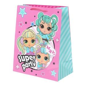 Пакет подарочный глянцевый l,супер вечеринка,140 гр/м2 ЧУДО ПРАЗДНИК PL-90410-LOM-CN (120)