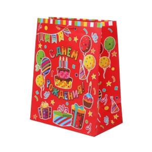 Пакет подарочный МАТОВЫЙ l,тортик,140 гр/м2 ЧУДО ПРАЗДНИК PL-122090-HBZ5